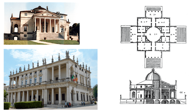 Villa La Rotonda and Palazzo Chiericati Palladio