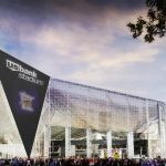 US Bank Stadium - Front View - Structural Steel and Glass